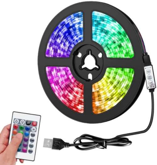LED Light Strip - USB 3m RGBW LED Remote Controlled Light Strip