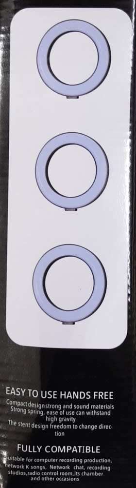 6" LED Ring Light With Microphone Stand - 6 Inch Photography / Video LED Ring with 3 Light Colors