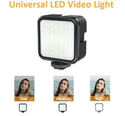 Vlogging Kit - Smartphone and Camera Vlogging Stand With LED Light and Mic