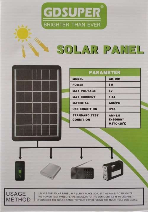 Solar Charger - Solar Panel Cellphone Charger - Mobile Solar Panel Charger