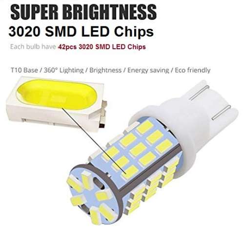 T10 12V 42 LED Lights - Park, Break, Reverse T10 LED Lamps - 34mm 12V T10 42 LED DIY Auto Lamp