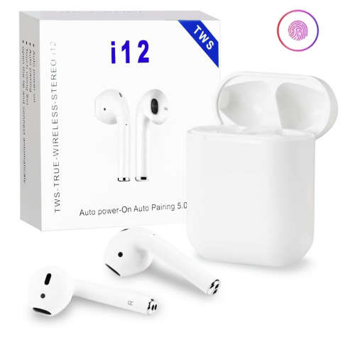 Bluetooth Earphones - i12 Airpod Bluetooth Headsets - Rechargeable TWS i12 Wireless Headsets