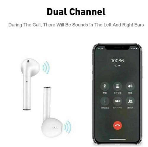 Bluetooth Earphones - i12 Airpod Bluetooth Headsets - Rechargeable TWS i12 Wireless Headsets