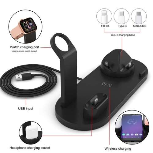 Charging Stand - Wireless 3-in-1 Charging Stand - Apple, Huawei & Samsung Charging Stand