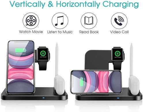 Charging Stand - Wireless 4-in-1 Charging Stand - Apple, Huawei & Samsung Charging Stand