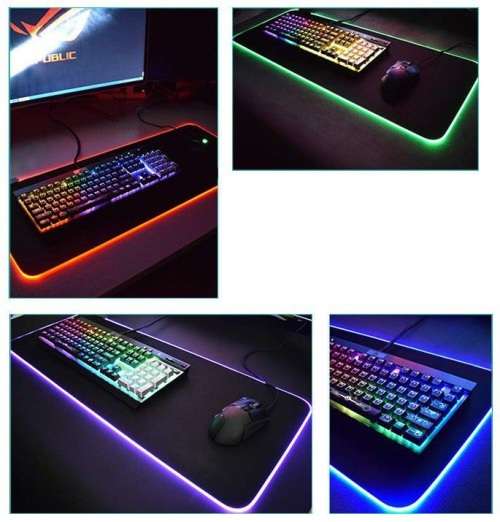 Mouse Pad - RGBW Soft Gaming Mouse Pad - S4000 Desk Top Mouse Pad