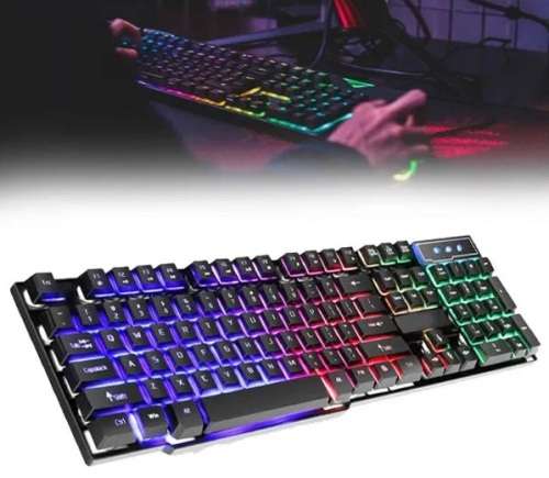 Keyboard - 4-in-1 Wired Keyboard Set - RGBW Backlit Keyboard, Mouse, Headset and Mouse Pad