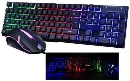Keyboard - 2-in-1 Keyboard Set - Wired RGB Backlit Keyboard and Mouse