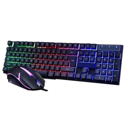 Keyboard - 2-in-1 Keyboard Set - Wired RGB Backlit Keyboard and Mouse