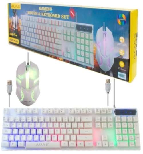 Keyboard - 2-in-1 Keyboard Set - Wired RGB Backlit Keyboard and Mouse