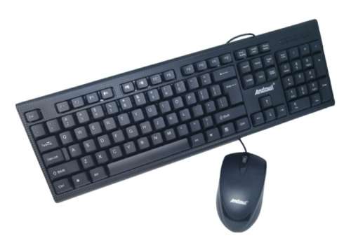 Keyboard - 2-in-1 Keyboard Set - Wired Office Style Keyboard and Mouse