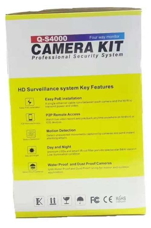 IP camera - PT NVR Camera Kit - PT Camera System - IP Wireless 360 PT Panoramic NVR Camera Set