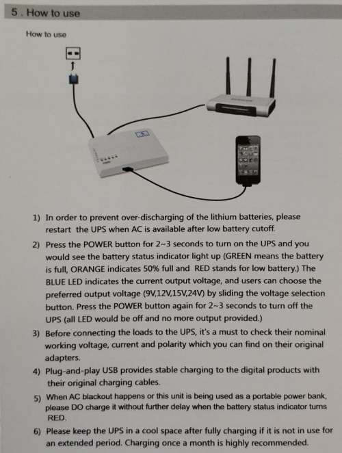 Mini Power Supply - Battery Backup - 8800mAh Mini UPS Power Supply for Routers, Mobiles and More