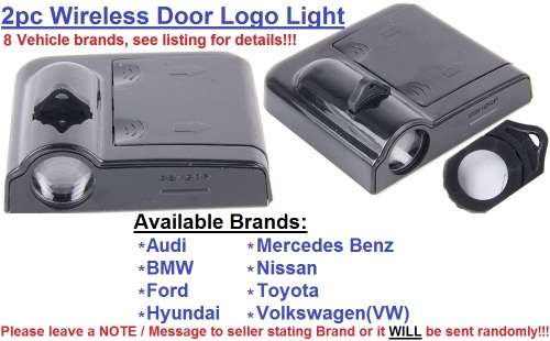 Courtesy Door Light - LED Car Logo Door Light - Projector Door Logo Light see description for Types