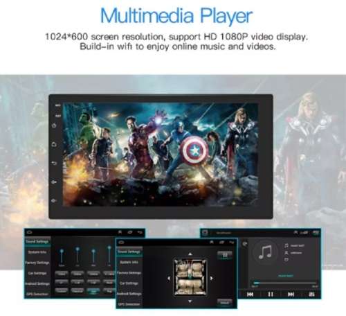 Android Car Radio - 7" Android Double Din Touch screen BT/USB/MP3 Mirror Link Media player