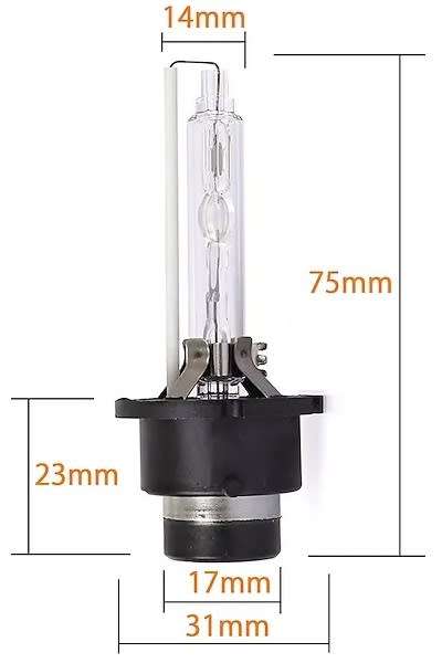 D2S Headlight Bulb Set - D2S 35W 12V Headlight Bulb - D2S Xenon Replacement Bulb