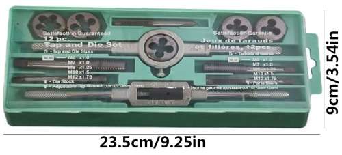 Tap and Die Set - 12pc Tap and Die Set - 12pc DIY & Professional Tap & Die Set