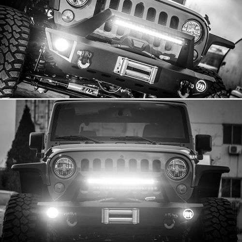 Fog Lights - LED Angel Eye Fog Light - 90mm White Fog + White Angel Right LED Fog Light