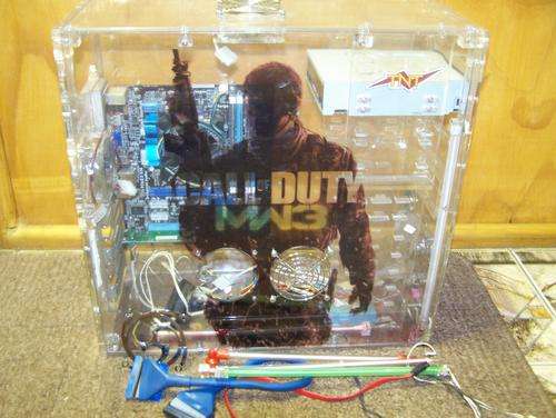 Perspex PC Chassis with Call of Duty Modern Warfare 3 Sticker