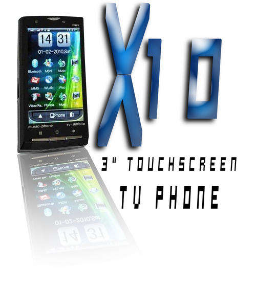3' Touch Screen Tv Phone with WiFi and Dual Cameras