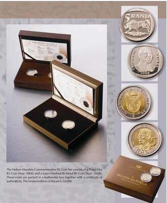 NELSON MANDELA COMMEMMORATIVE BOX SET 2000 - 2008