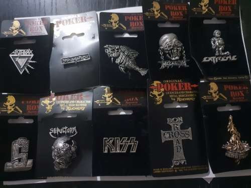 Music Mix Merchandise - Pings, Necklaces, Belt Buckles