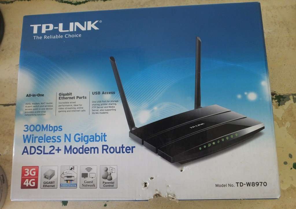 TP-LINK 300Mps Wireless N Gigabit ADSL2+ Modem Router