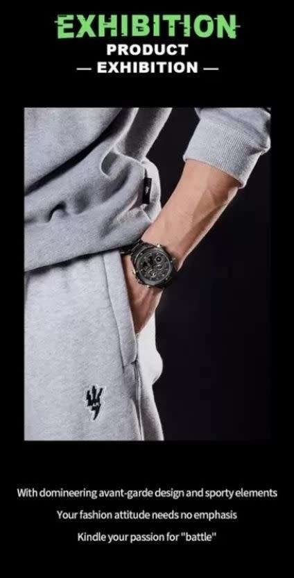 Naviforce 9217 Awakening Avant-Garde Sporty Power men`s Digital Stainless steel Wrist watch - GREEN