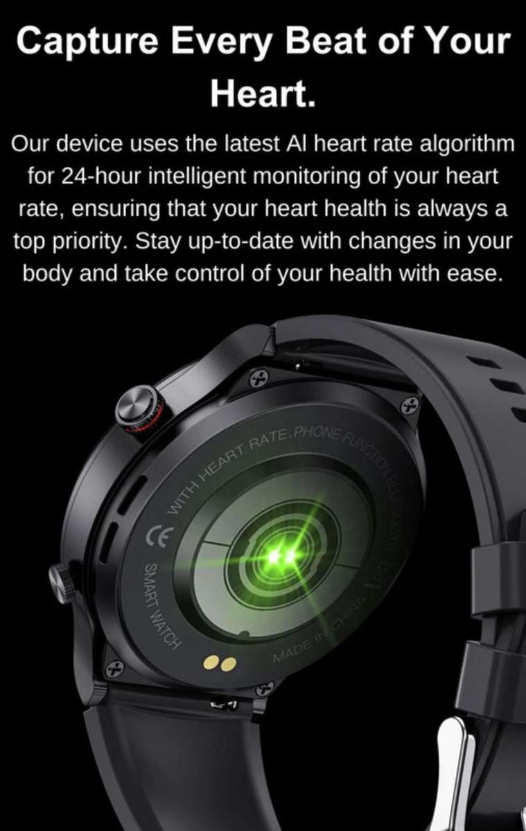 LIGE SMART SPORTS AND FITNESS WATCH STEEL + FREE SILICON STRAP