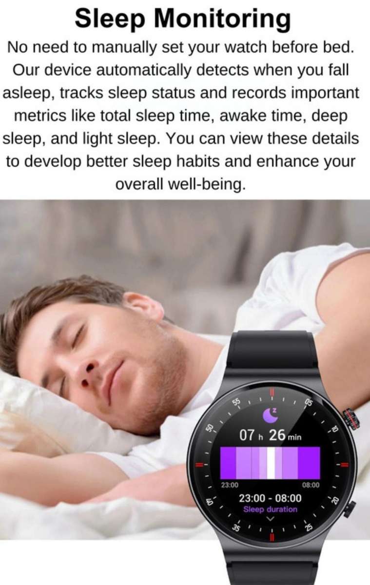 LIGE SMART SPORTS AND FITNESS WATCH STEEL + FREE SILICON STRAP