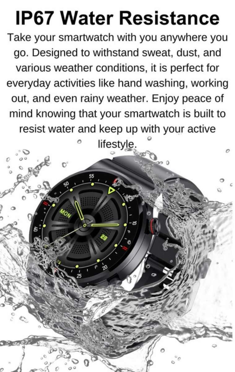 LIGE SMART SPORTS AND FITNESS WATCH STEEL + FREE SILICON STRAP