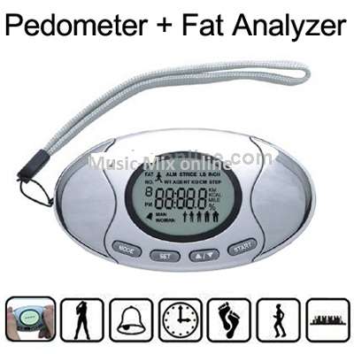 5 in 1 pedometer with fat analyzer... 5 user settings. New!