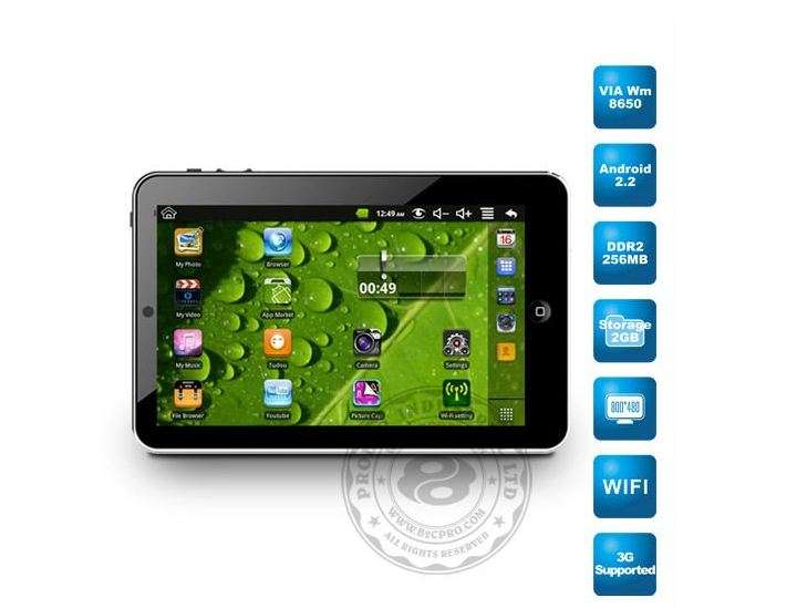 7inch Touch PAD with Android 2.2 system