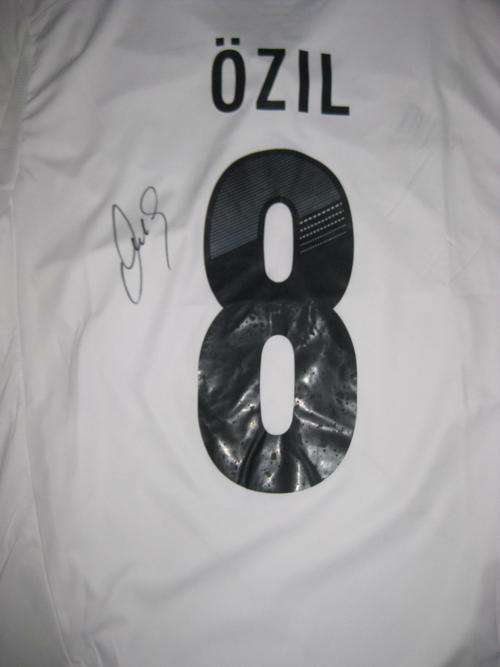 Mezut Ozil signed Germany Euro 2012 home shirt
