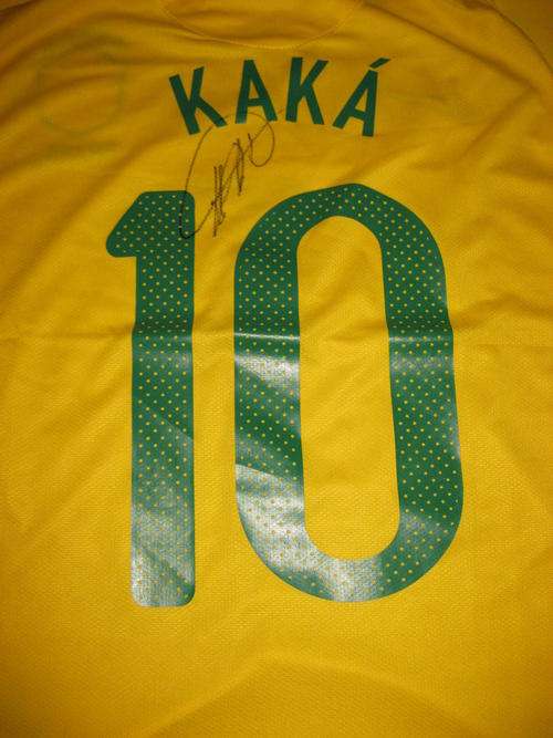 Ricardo KAKA signed Brazil World Cup home shirt WOW