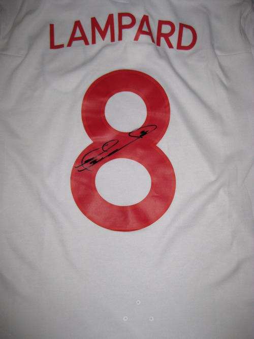 Frank Lampard ENGLAND World Cup 2010 home shirt