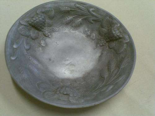 25cm Antigue Pewter Plate