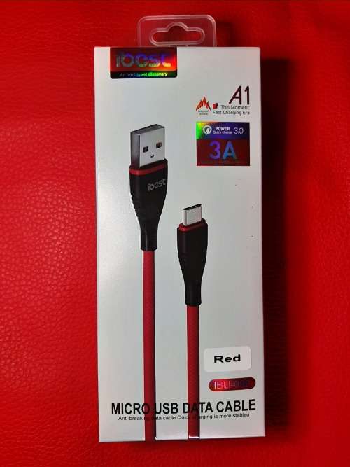 USB to Micro USB Fast Charge Cable ( Red )