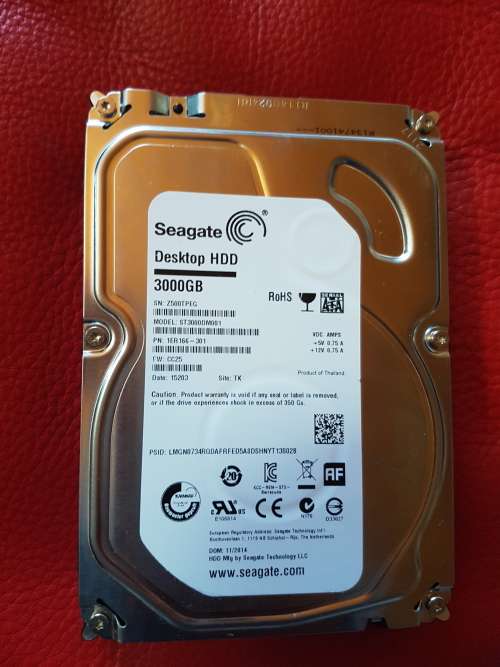 Seagate 3TB 3000GB ST3000DM001 HDD
