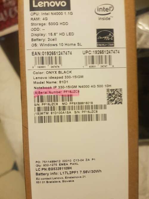 Lenovo ideapad 330 (Dual core)