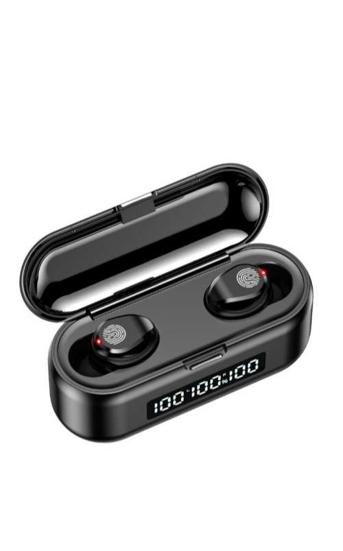 POWERFUL || TRUE WIRELESS EARBUDS PRO || FINGERPRINT TOUCH || CHARGING CASE WITH POWER BANK ||