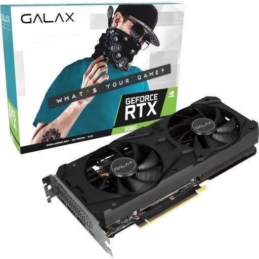 Galax GeForce RTX 3060 1-Click OC Edition 12GB GDDR6 192-bit PCI-E 4.0 Desktop Graphics Card
