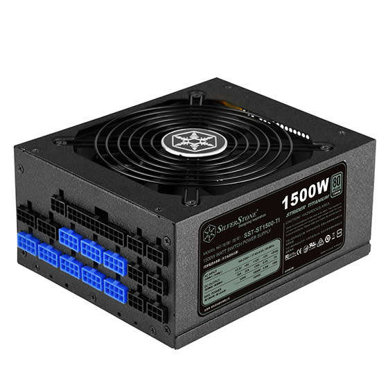 Silverstone Strider ST1500-TI, 80 Plus Titanium 1500W Fully Modular Power Supply