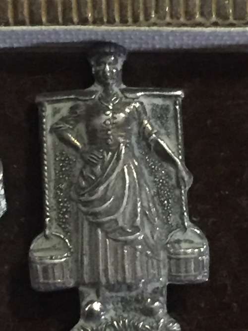 Antique RARE!!! Arthur Price of England - Vintage Holland HH 90 Set 6 Silver Plated Spoons