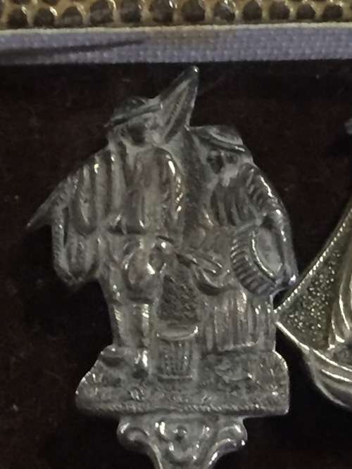 Antique RARE!!! Arthur Price of England - Vintage Holland HH 90 Set 6 Silver Plated Spoons