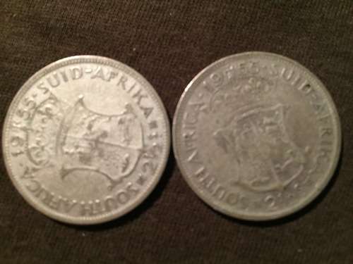 SA Union 50% Silver Half Crowns