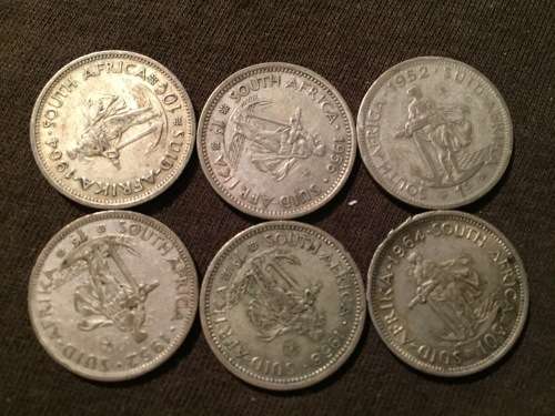 SA Union 50% Silver Shillings