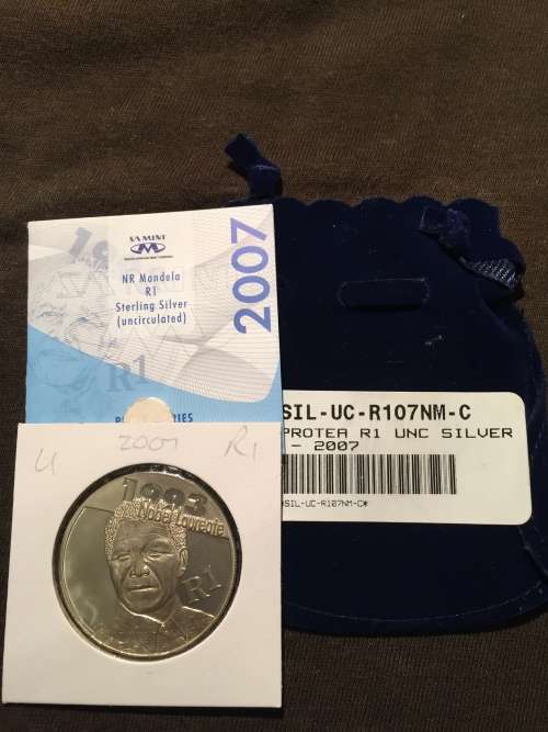 2007 Protea Nelson Mandela Silver UNC R1