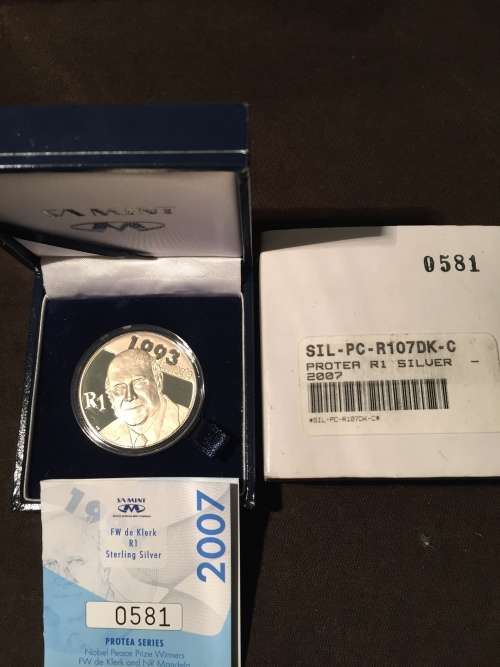 2007 Protea De Klerk Silver PROOF R1