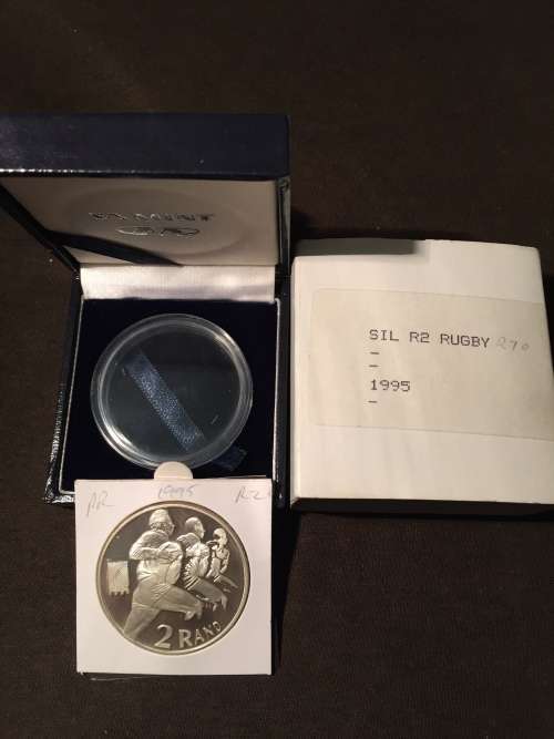 1995 Proof Rugby R2 1Oz Silver
